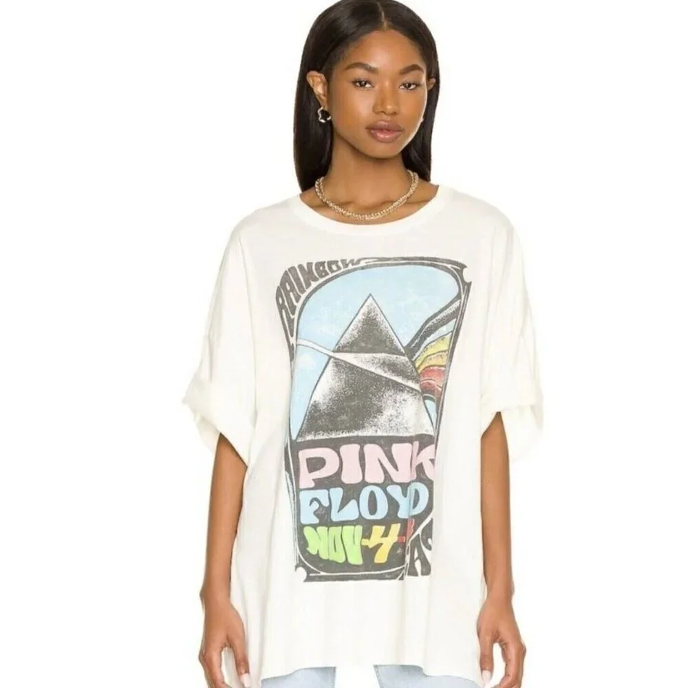 NEW Daydreamer Pink Floyd Mothers Prism Tee in Vintage White - One Size - Picture 12 of 12